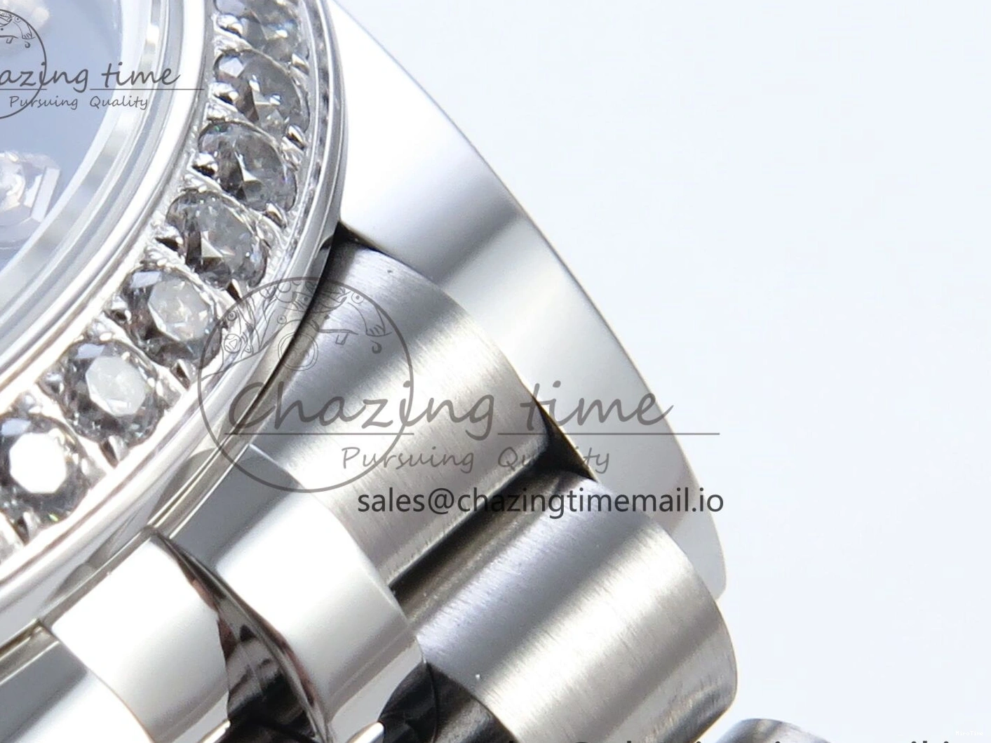 MiroTime 0205 Vibrant DateJust 31 278384RBR ARF 1:1 Best Edition 904L Steel Black Diamonds Dial Diamonds Bezel on SS Jubilee Bracelet ETA 457